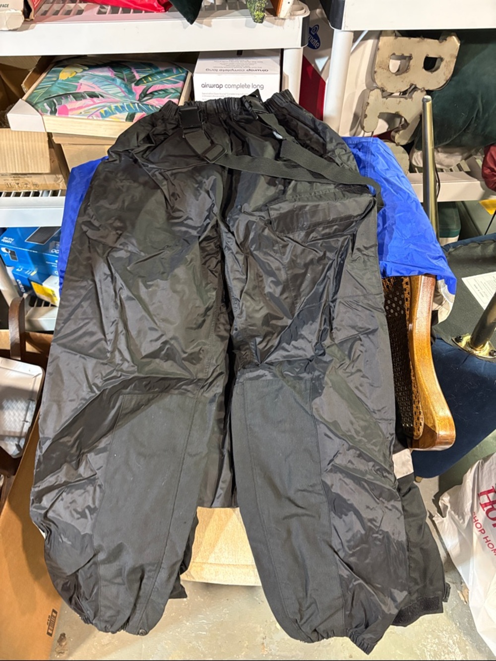 Black Insulated Snow Pants